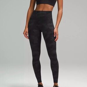 Lululemon Black Camouflage Women's Leggings